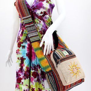 A versatile and beautiful sun embroidery colorful 100% Natural